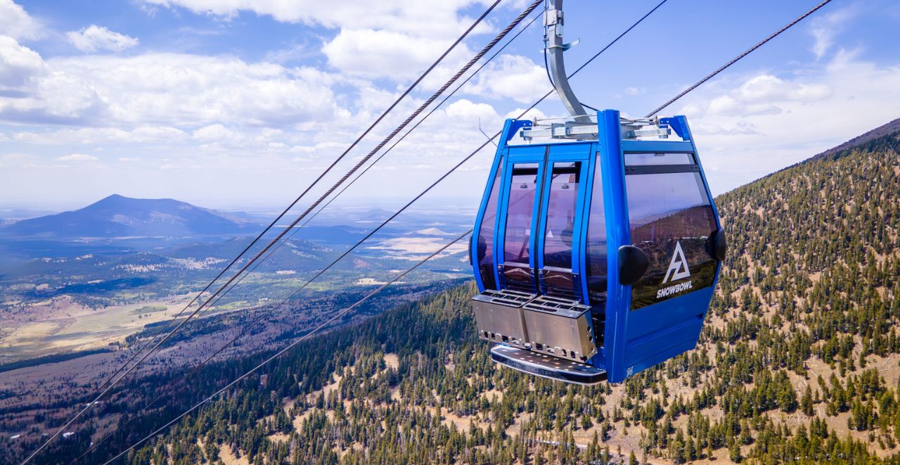 scenic gondola ride at arizona snowbowl