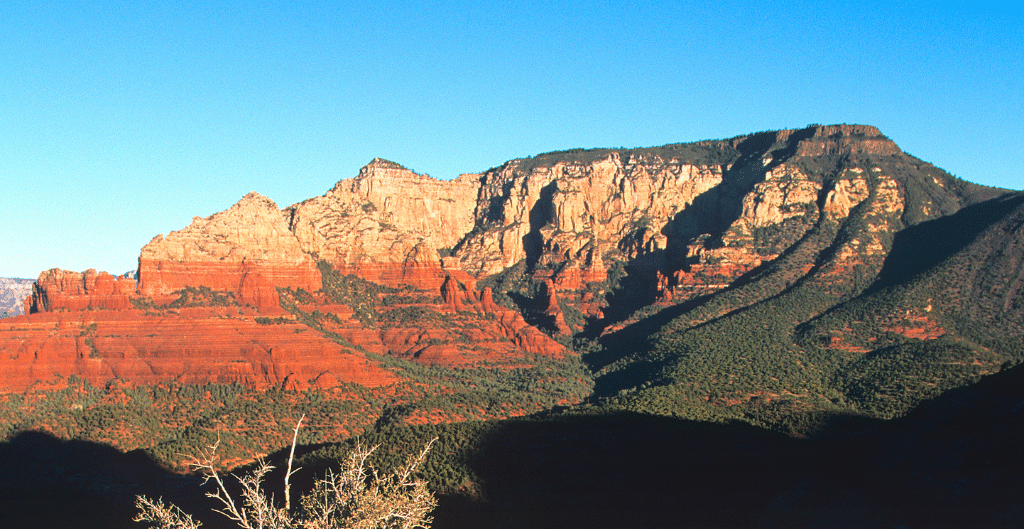 view of wilson mountain, a challenging trail for hiking near sedona